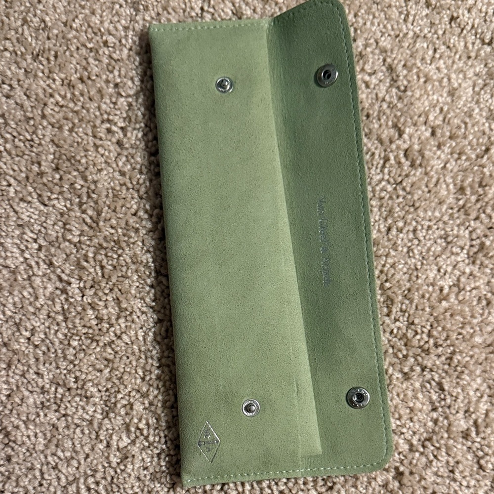 Van Cleef & Arpels Green Suede Case